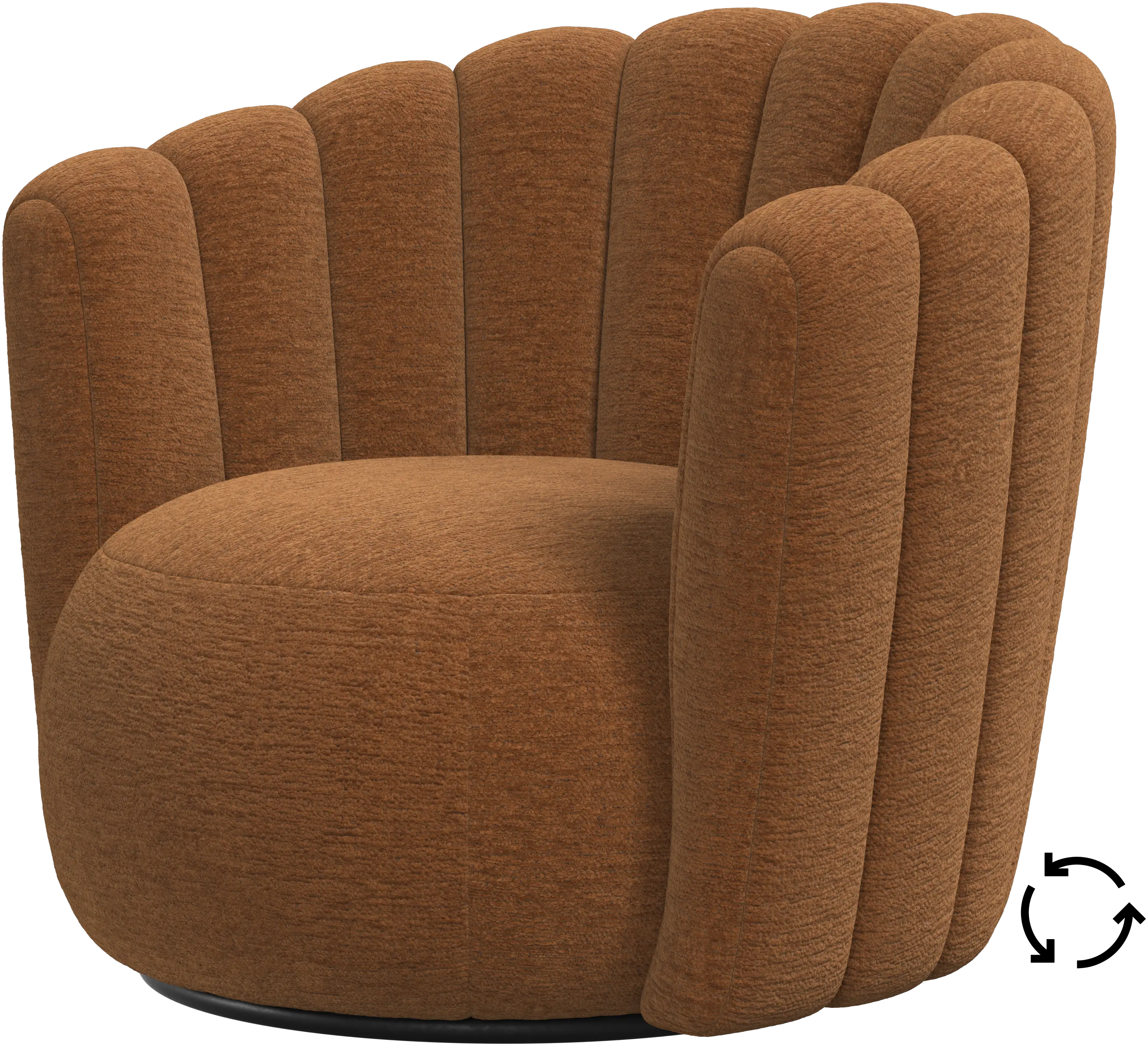 Sweet Art armchair with swivel function